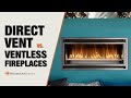 Direct vent vs ventless gas fireplaces  whats the difference