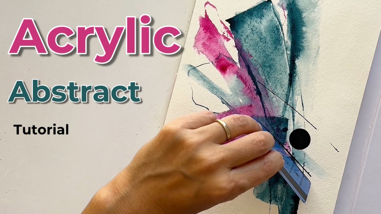 Abstract Acrylic Painting Tutorial | Expressive Strokes & Layered ...