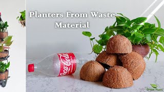 Turn Trash into Treasure: DIY Planters Making From Plastic Bottles & Coconut Shells//GREEN PLANTS by Green plants 5,842 views 7 months ago 5 minutes, 7 seconds