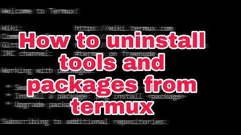 How To Remove Files Or Directories From Termux