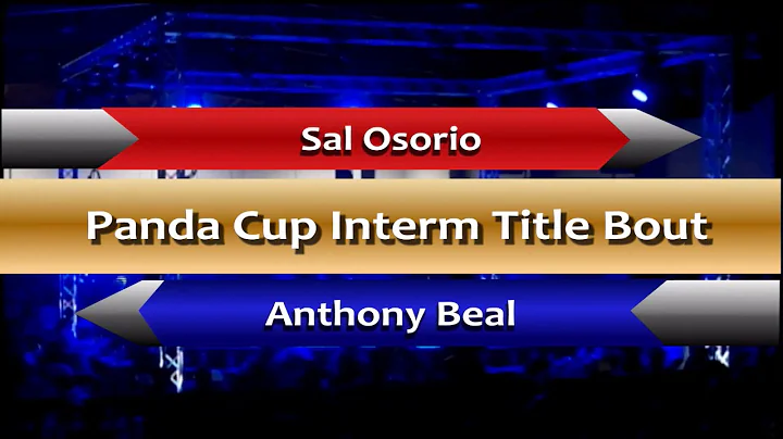 Osorio vs. Beal. Panda Cup Title. Bay Area Combat....