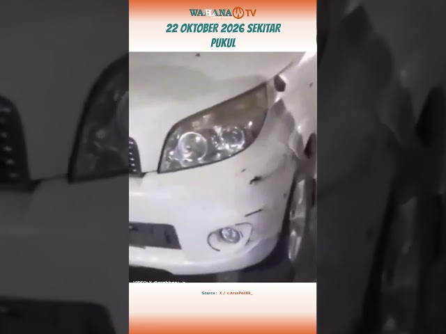 Mobil OKNUM Perwira TNI Diamuk Massa Usai Lakukan Tabrak Lari