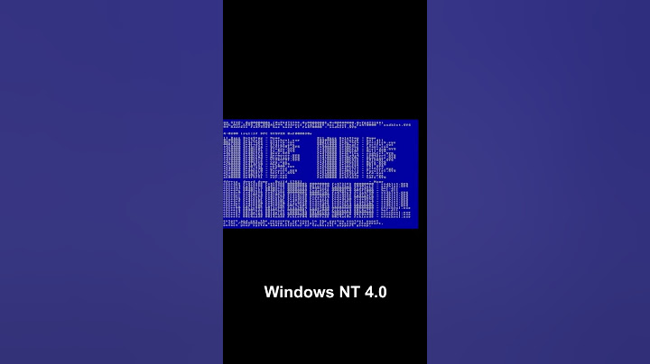 Evolution of Windows BSOD Screen 1985-2022