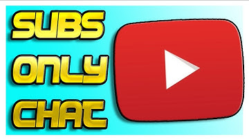 How to turn on Subcribers only chat for live stream on you tube