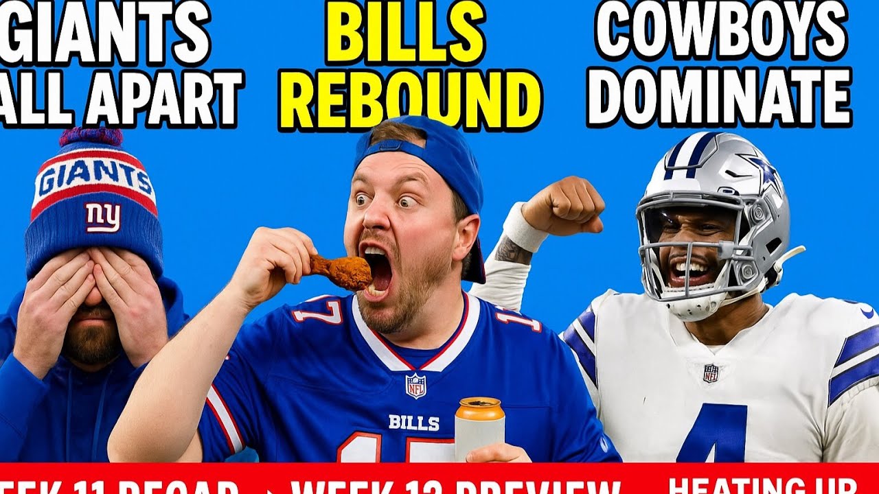 NFL Week 11 Fallout | Giants Spiral, Bills Rise, Cowboys Roll & QB Chaos 🔥