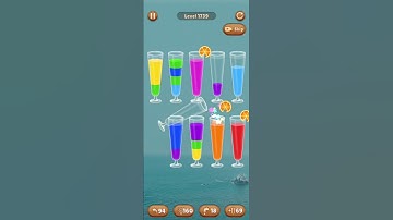 Water color sort level 1739 #androidgameplay #watersortpuzzle #shorts