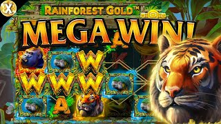 EPIC Big WIN New Online Slot 💥 Rainforest Gold 💥 NetEnt (Casino Supplier)