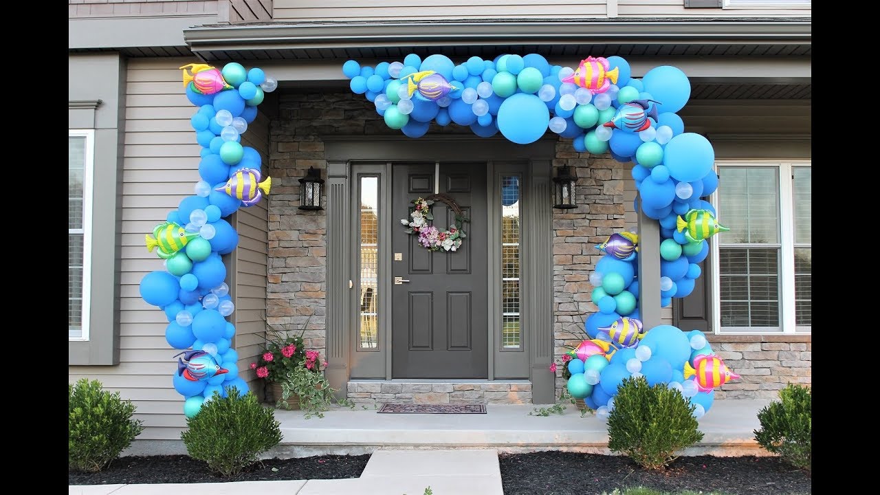 Under The Sea Balloon Garland DIY, How To