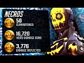 Necros Genji Tryharding in ranked! 50 elims! [ Overwatch Season 30 Top 500 ]
