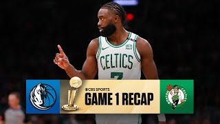 2024 NBA Playoffs: Celtics start off HOT, hold off Mavericks to take Game 1 | CBS Sports