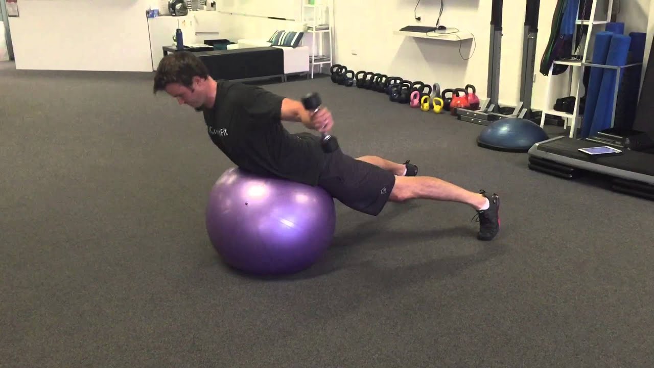 Swiss Ball Reverse Fly YouTube