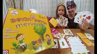 Beyin Bey'in meyveleri, hafıza, konsantrasyon ve akıl oyunu eğlenceli çocuk videosu, toys unboxing screenshot 5