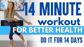 14 Minute Low Impact Fat Burning Home Workout Ideal For Beginners  - 14 Day Challenge for Health