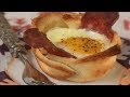 Bacon & Egg Toast Cups Recipe Demonstration - Joyofbaking.com