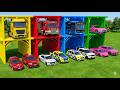 TRANSPORTING FIRE ENGINE, POLICE CARS, AMBULANCE, BULLDOZER, GARBAGE TRUCK #2 - FS22
