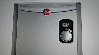 71 Error on Rheem Tankless Water Heater