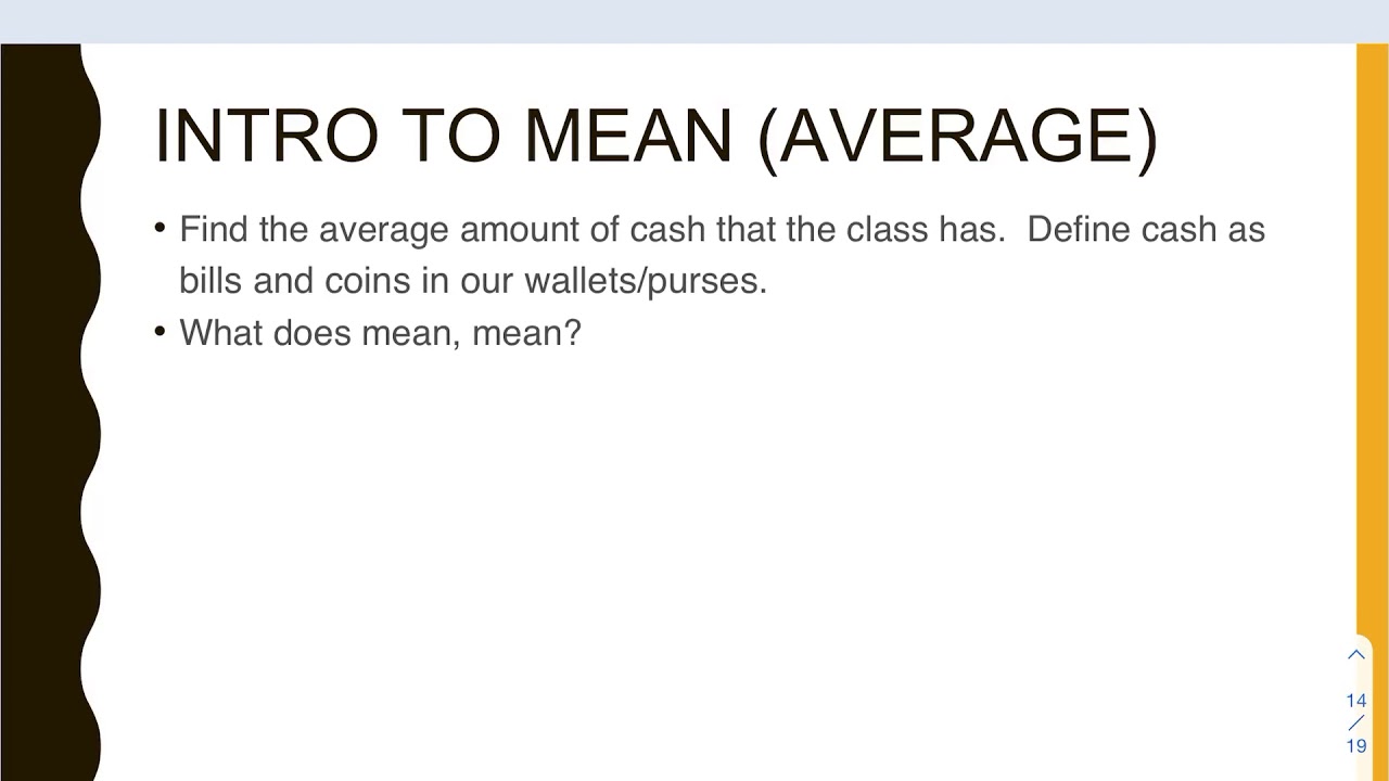Intro to Mean (Average) - YouTube
