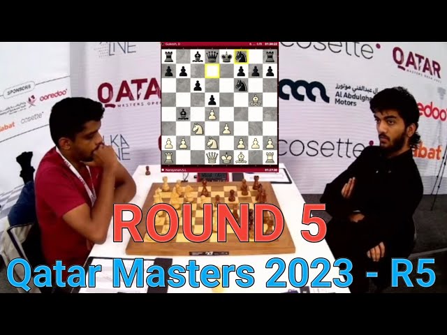 2700chess on X: 🇮🇳 25 y/o Narayanan (2666.1) beats Gukesh and takes the  sole lead at #QatarMasters2023 with 4.5/5 and a current TPR of 2939. All  that helps Anand to again become