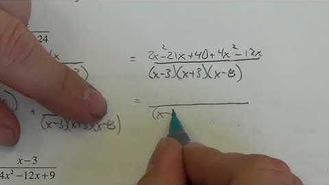 M20 1 Adding and Subtracting More Complex Rational Expressions   Lesson