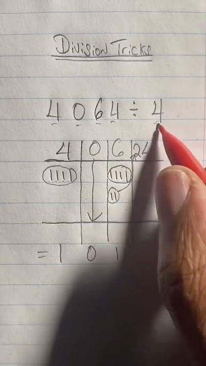 Here is how to do division using lines #math #mathtricks😉