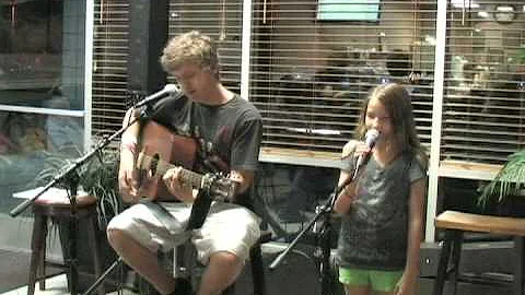 Tanner and his sister Crystal singing a cover "Onl...