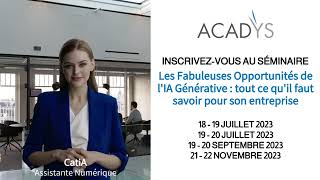 Séminaire Les Fabuleuses Opportunités De Lia Générative - Nouvelles Sessions