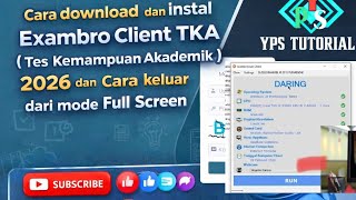 Wajib Instal ! Cara download dan instal Exambro Client TKA 2026 || Cara keluar dari mode Full Screen screenshot 5