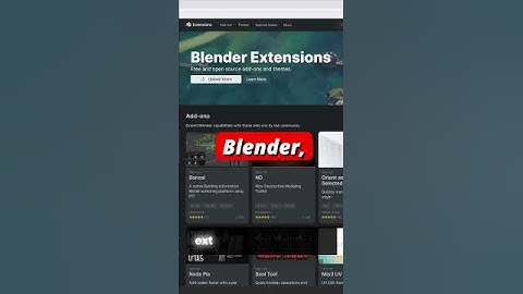 Blender Free Extensions! #blender #b3d #rigging #animation