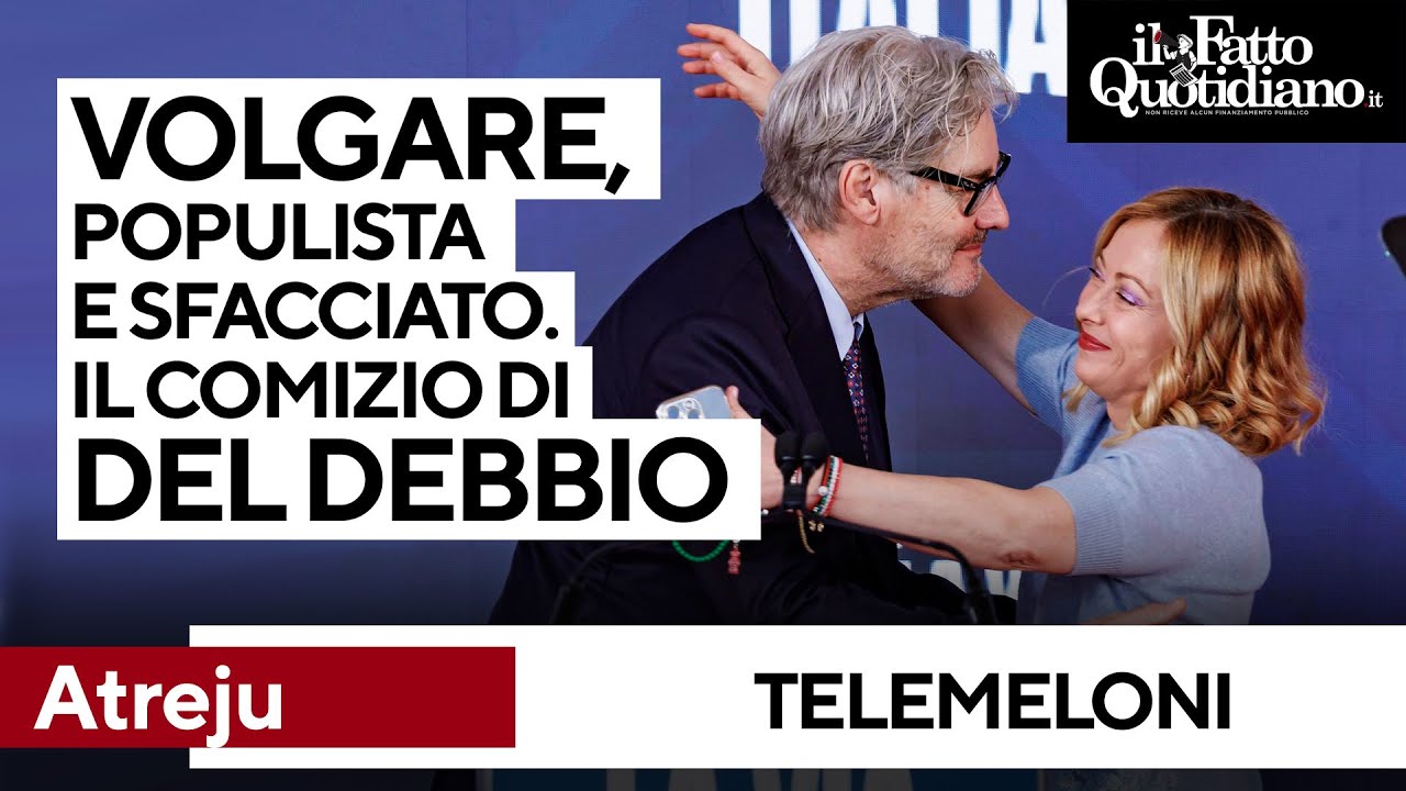 Volgare, populista e sfacciato. Del Debbio mattatore ad Atreju: 