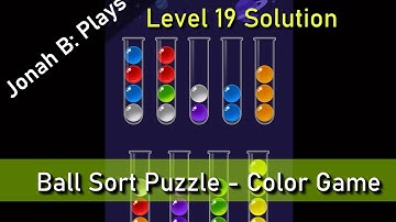 Ball Sort Puzzle   Color Game Level 19 Solution