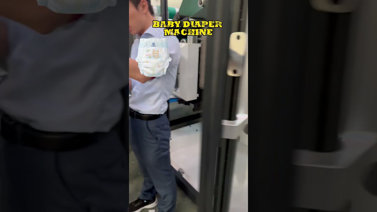 Diaper Production Technology in Action | 550 Diapers/Minute