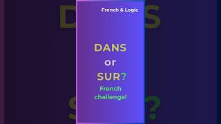 French Prepositions Quiz | DANS or SUR? French Prepositions Quiz | DANS or SUR?