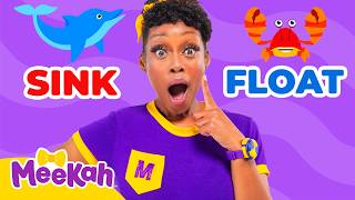 blippi meekah play sink float meekah learns games kids toddler