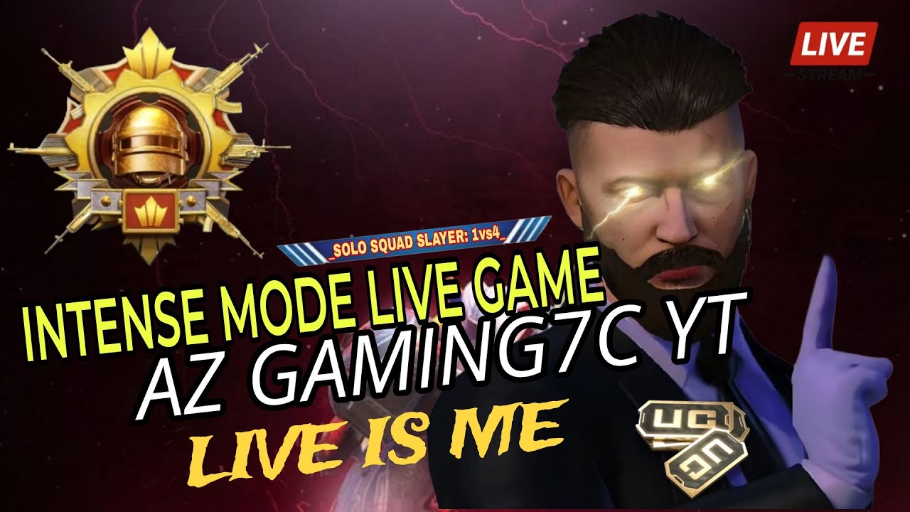 Solos vs Squad | az gaming 7c live | PUBG mobile | get free uc | Custom ...