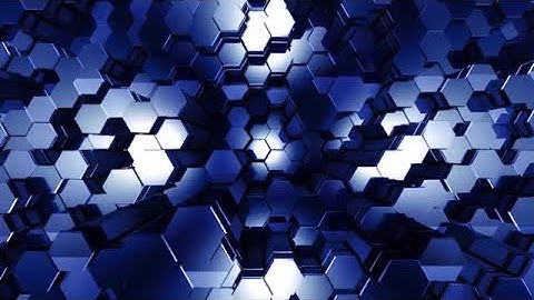Blue Tech Hex Background Stock Motion Graphics