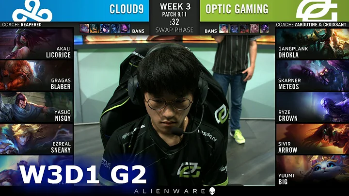 C9 vs OPT | Week 3 Day 1 S9 LCS Summer 2019 | Cloud 9 vs OpTic Gaming W3D1