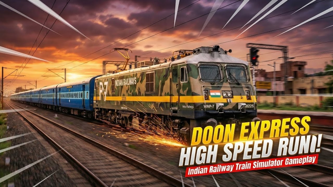 DOON EXPRESS High Speed Run 🚆⚡ WAP-7 Full Power | Indian Railway Train ...