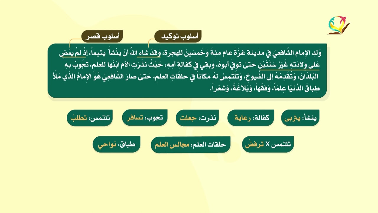 اللغة العربية 6 - فصل 2  | أمومة وإمام (1)