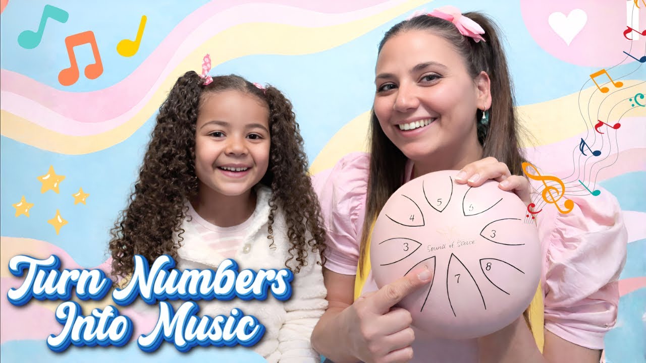 Turn numbers into music 🎶 | kids drum that plays songs 