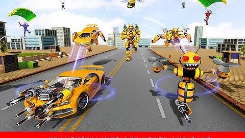Bumblebee Robot Car Transformation Game: Robot Car Games Cradley Creations Robot Games Gameplay 2