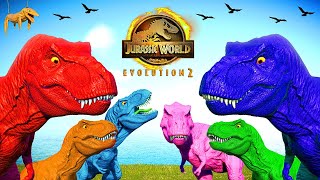 T-Rex Color Pack Break Out & Fighting Indominus Rex vs Spinosaurus , Dinosaurs Battle JWE 2 by Ultimate vs Battle 2,462 views 3 weeks ago 10 minutes, 59 seconds