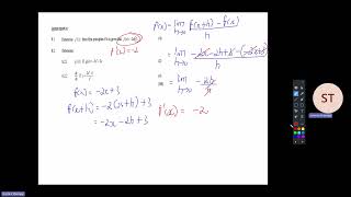 Maths Paper  1 Grade 12  | Differential Calculus Q8| Nov 2025