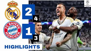 Real Madrid vs Bayern Munich HIGHLIGHTS & ALL GOALS (2-1): Davies, Joselu GOALS.