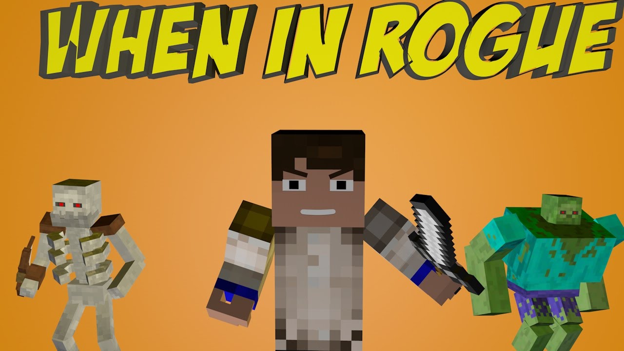 КОГДА ТЫ РАЗБОЙНИК В МАЙНКРАФТ...!! - MINECRAFT WHEN IN ROGUE
