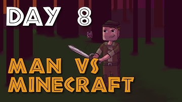 Man vs Minecraft - S4 Day 8 "Creepy Castle" (Role-play Twilight Forest Mod)