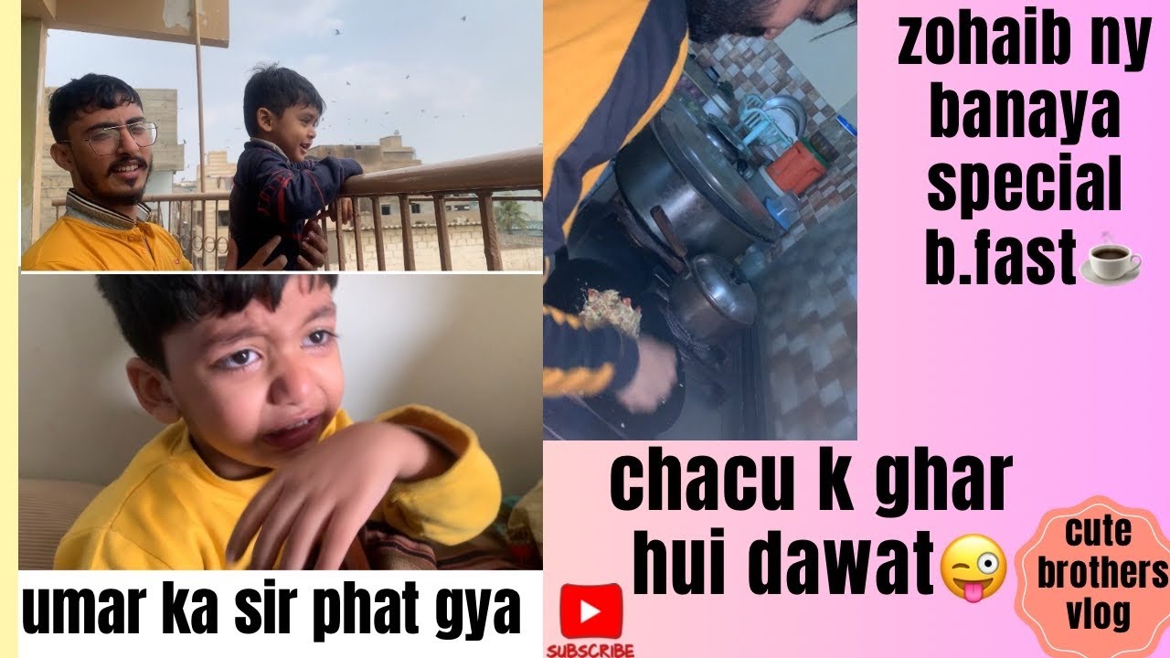 Chachu Ghfar Umar Ka Sir Phat Gaya||Zohaib Ny Banaya Special Breakfast||Chachu K ...