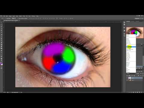 Photoshop გაკვეთილი 4 თვალის ფერის შეცვლა მარტივად.WatchTut.com