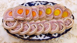 картинка: Рулет из требухи / Tripe roll