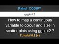 How to map a continuous variable to scatter plot ? [R Data Science Tutorial 6.2(c)]