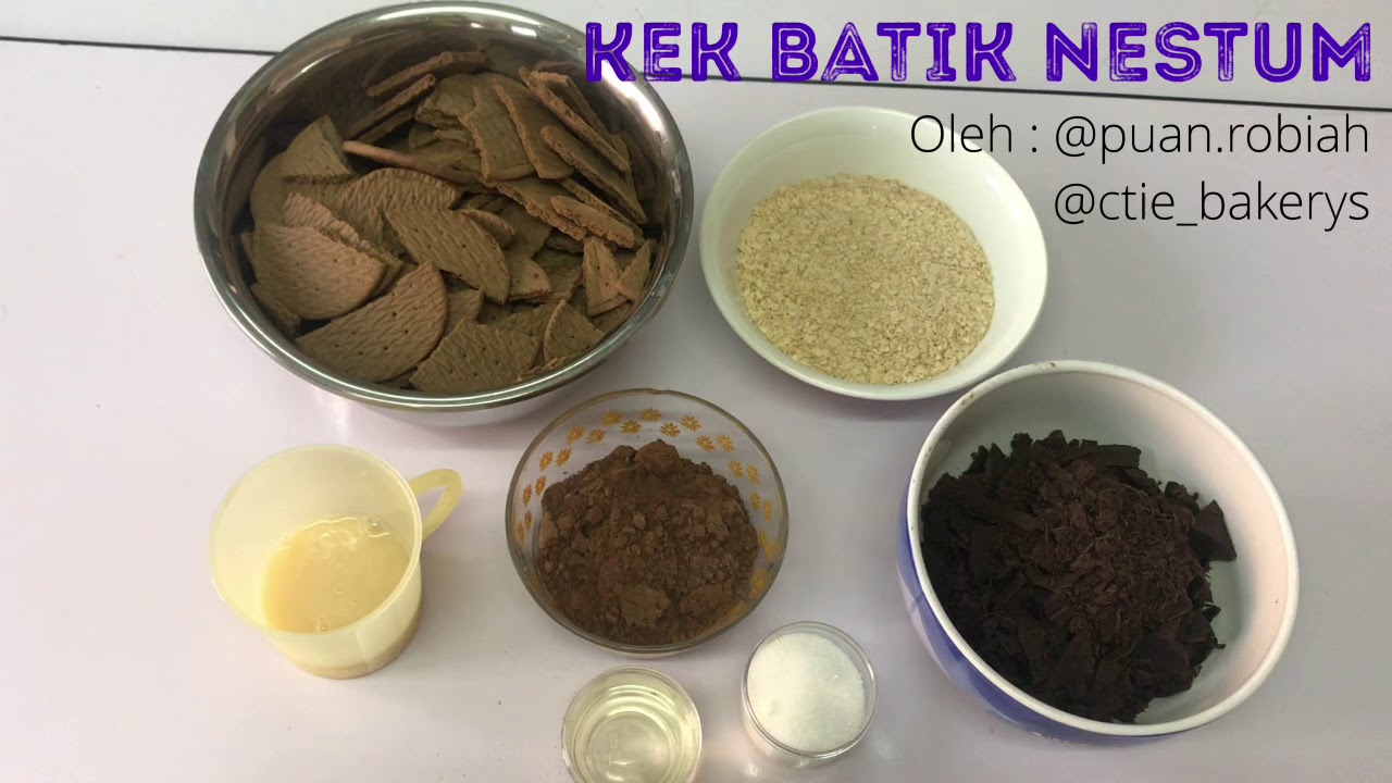 Cara Buat Kek Batik Nestum By Ctie Bakerys
